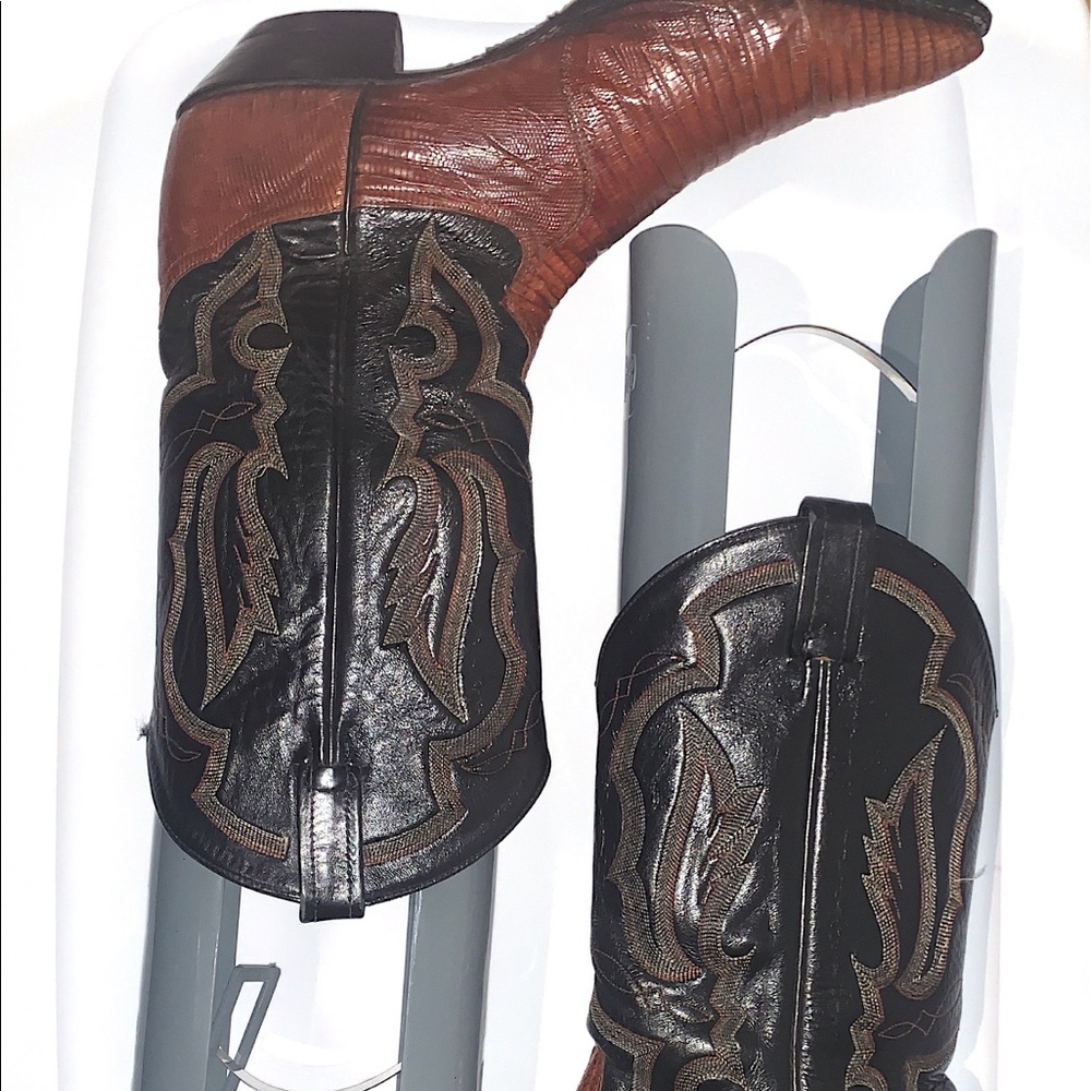 Vintage snake skin Justin cowboy boots western